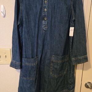 Old Navy Dark Blue Denim Dress